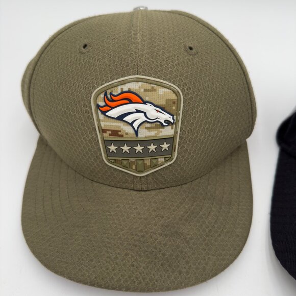New Era NFL Denver Broncos Youth Cap Salute to Service Hat Army Green Adjustable - Picture 1 of 11
